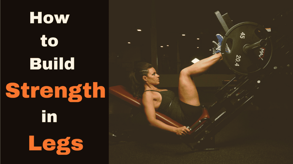 A Photo Of A Woman On A Leg Press And A Sign: How to Build Strength in Legs