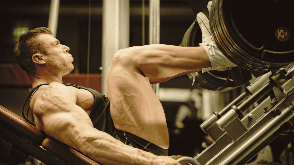 How to build strength in legs: Leg press machine 