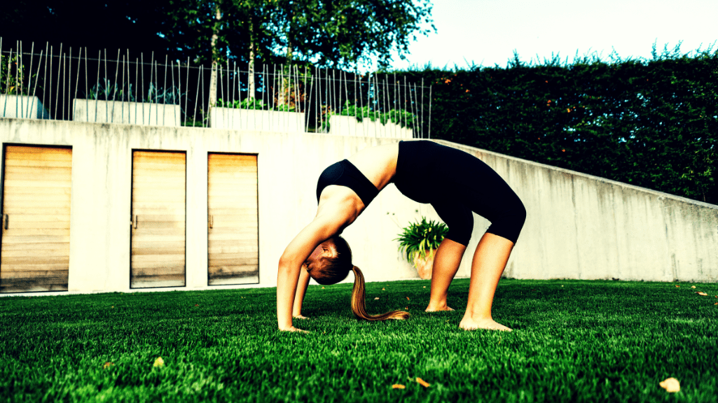 A Flexible Woman Outdoors 