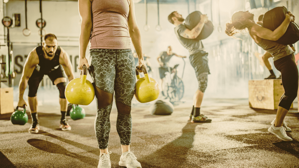 People Doing Circuit Training 