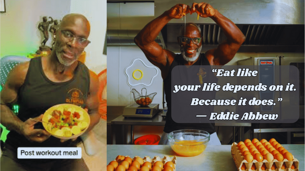 “Eat like your life depends on it. Because it does.”
— Eddie Abbew