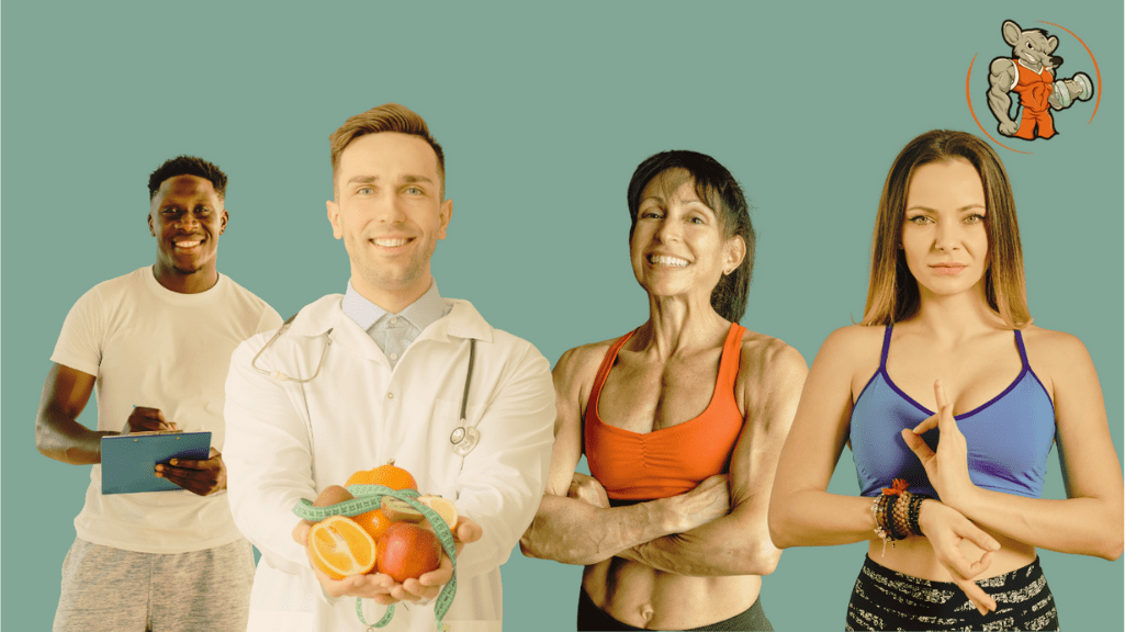 Fitness and Diet Specialists Photo Representing People Training Holistic Fitness 